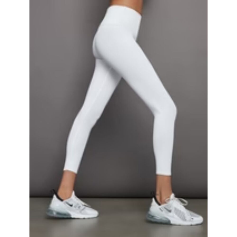 NWOT Carbon38 Ribbed 7/8 Women Legging - White SIZE MEDIUM